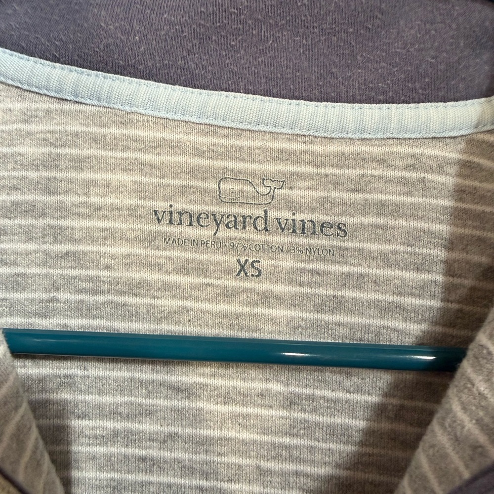 Men’s XS Vineyard Vines Quarter-Zip Pullover – Gray - Picture 4 of 5